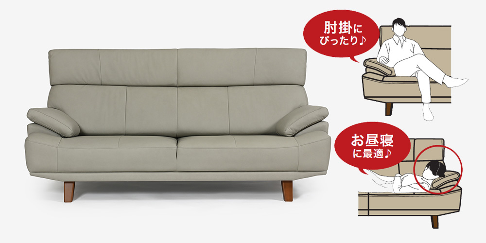 【肘・座面アップ画像】低めに設計されたアーム部分