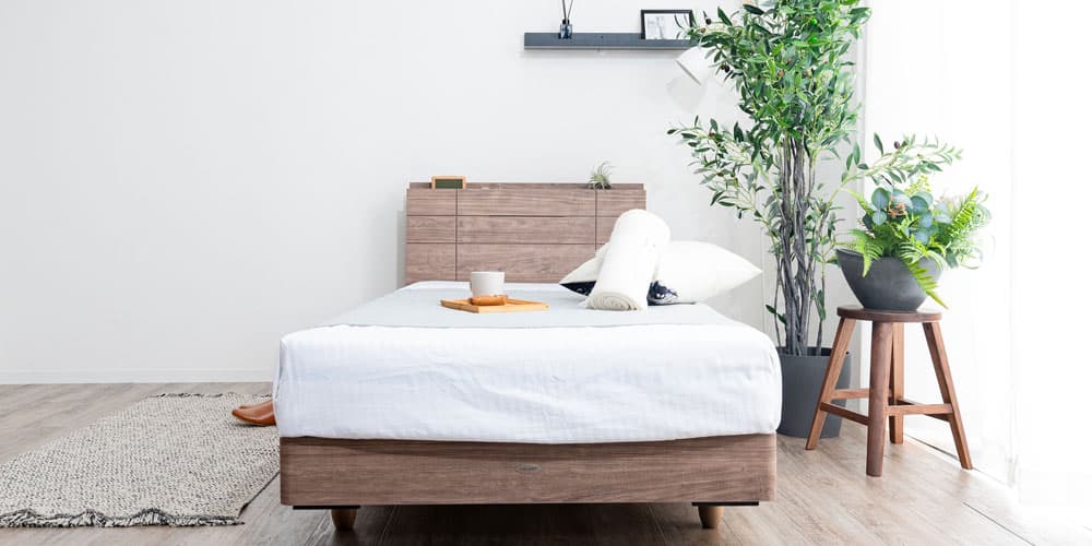 商品画像 ベッドフレーム「レンヌブックスタンド」