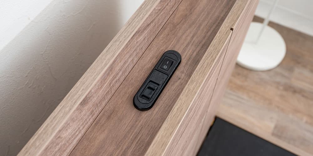 一口コンセント付き  ベッドフレーム「レンヌブックスタンド」