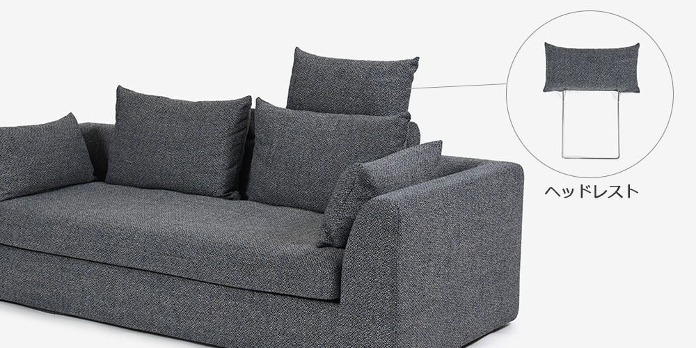 オプティオ08ソファ＋ヘッドレストのイメージ