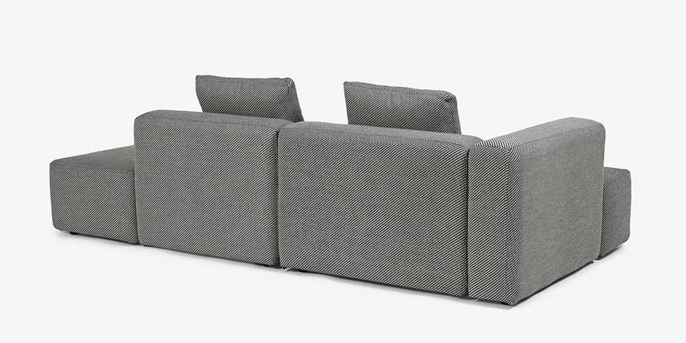 カウチソファ2点セット「SUMOWA（スモワ）」の背面イメージ