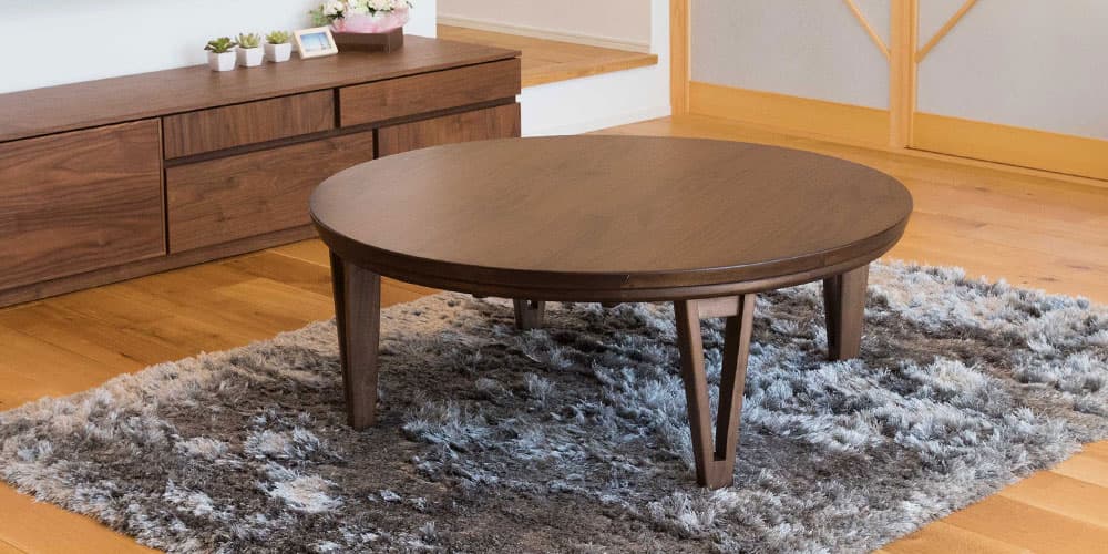 こたつ「アーバン」ブラウン色のインテリアイメージ