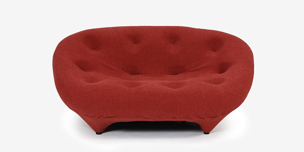 ラブソファ「ロゼプルム」プチ2人掛け 幅170cm 布#RG480の正面