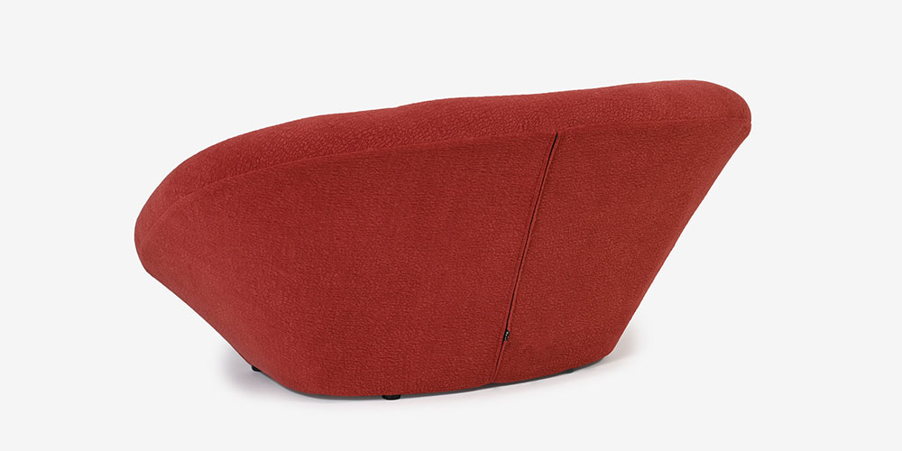 ラブソファ「ロゼプルム」プチ2人掛け 幅170cm 布＃RG480の背面