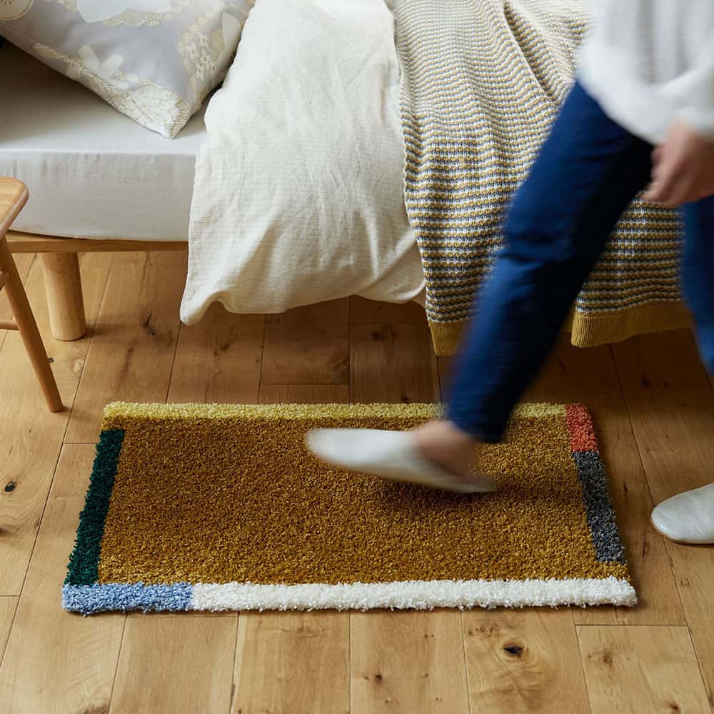 マット「カラーフレーム」マスタード