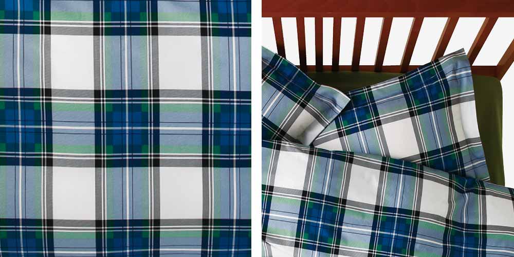 まくらカバー「URBANE CASA クラン」ブルー