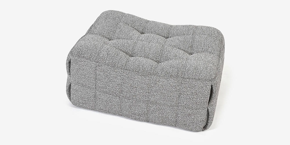 オットマン「ロゼカシマ2」パフL 幅100cm 布＃RM-742