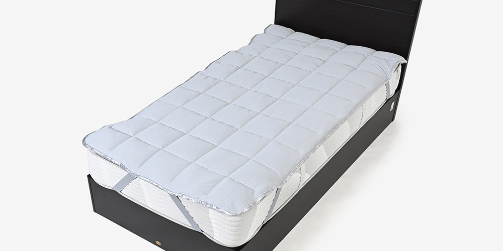 ベッドパッド「ブリエ2」のマットレス装着イメージ