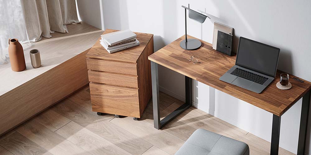 デスクドロワーズ「VEGET VGDD-N-WN」のコーディネート例