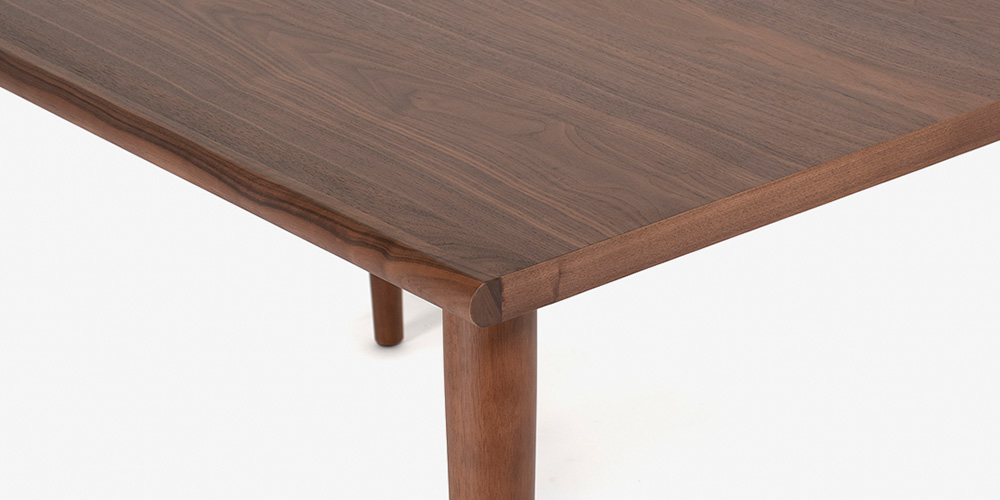 ダイニングテーブル「ユノ」ウォールナット材の天板