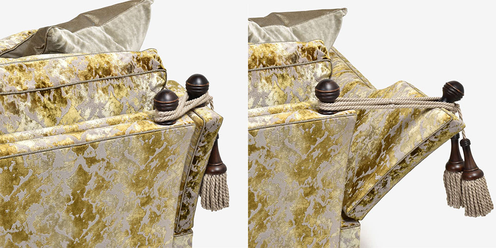 ソファ「TRAFALGAR トラファルガー」のタッセル