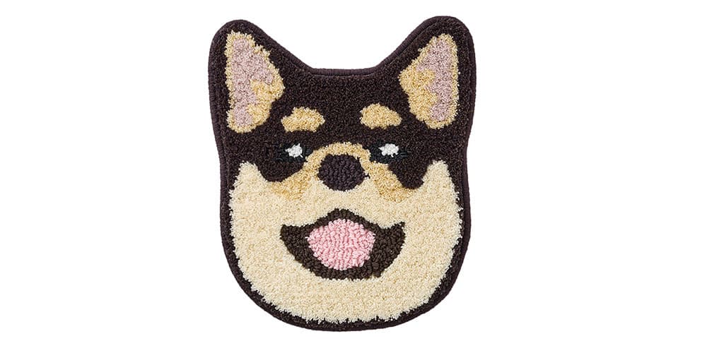 チェアパッド イヌカオ「#75BKシバイヌ」