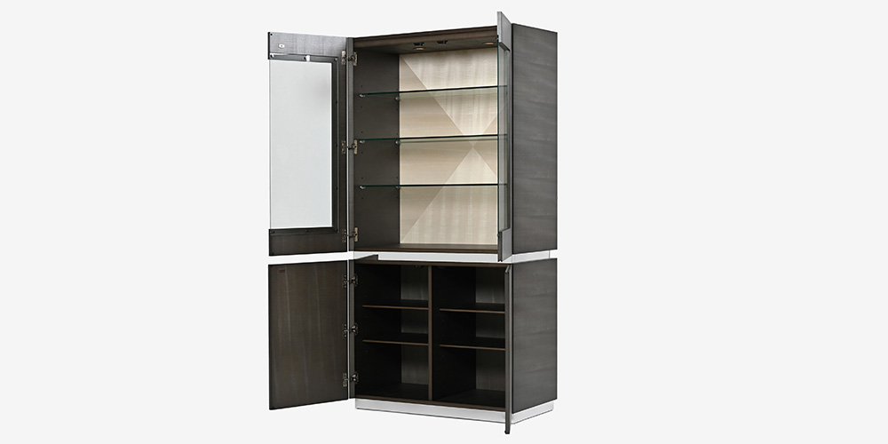 リビングボード「デコレ2」の扉を開けた内部