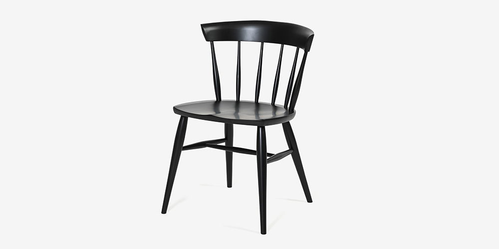 ダイニングチェア 「トリート SC6F」板座 ブナ材 BP色の斜め正面画像