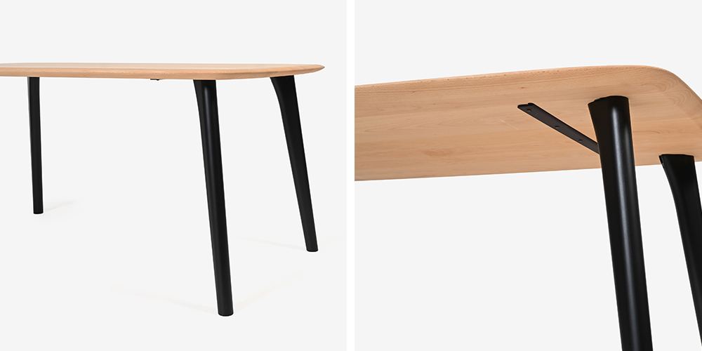 ダイニングチェア 「トリート」SC6F オーク材 NM色の正面画像