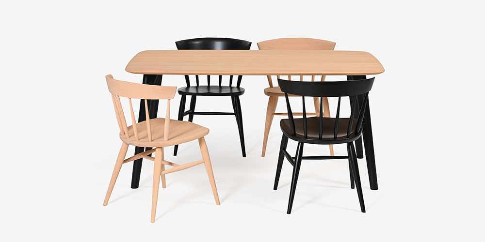 ダイニングチェア 「トリート」SC6F オーク材 NM色の正面画像