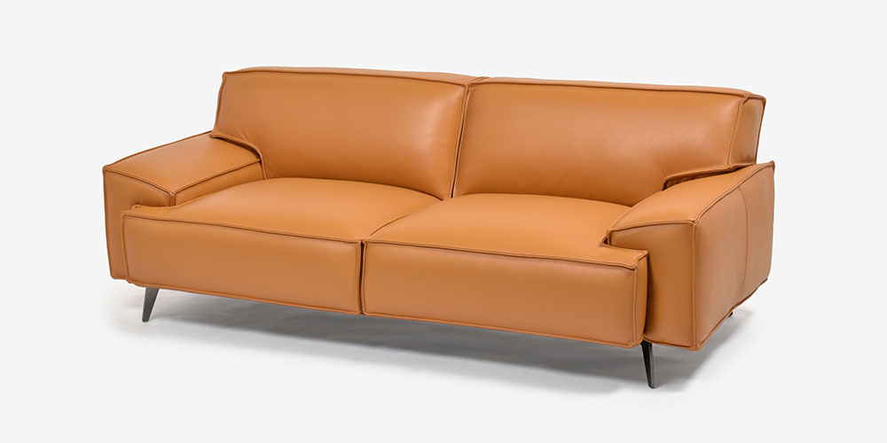 L/S78 3人掛けソファ ハニーイエロー色 斜め画像