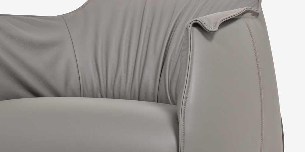 「アーチボルドラージ」革トープ色の張地アップ