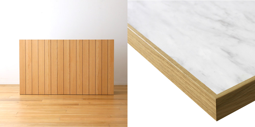 キッチンカウンター「VINE ヴィネ」メラミン天板 全2サイズ 全2色