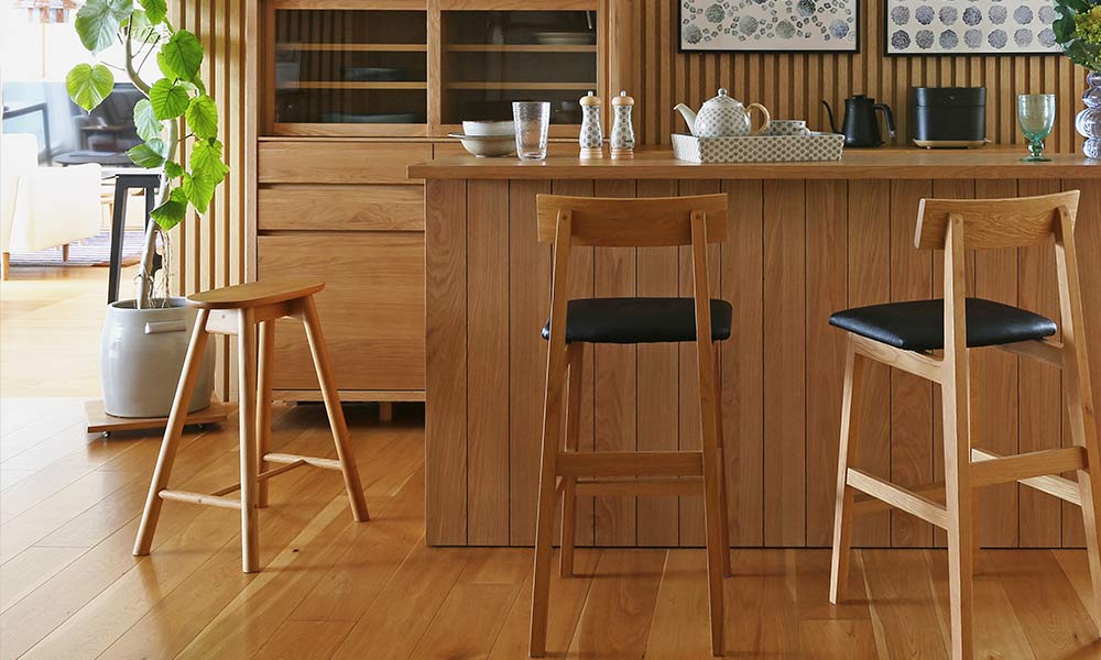 キッチンカウンター「VINE ヴィネ」メラミン天板 全2サイズ 全2色