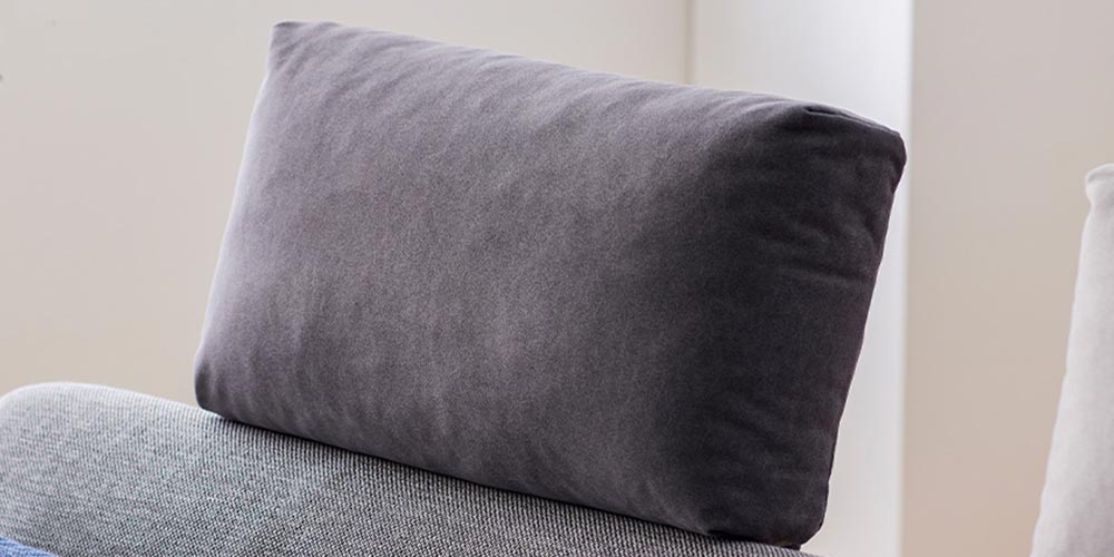 ヘッドレスト「ペットフレンドリー ごろ寝ソファ用」ダークグレー色