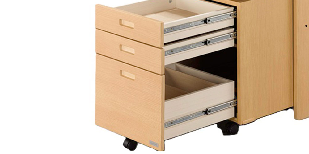 全引出しフルオープンレール採用のイメージ