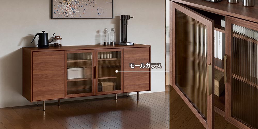 サイドボード「NWシリーズ」のモールガラスの画像