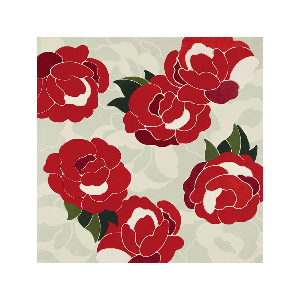 山形緞通 新古典ライン「牡丹」Lサイズ