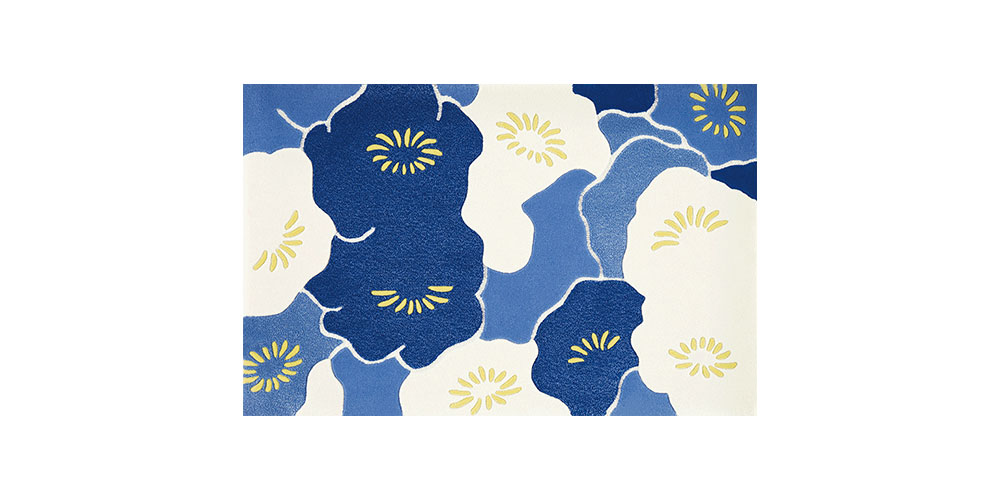 山形緞通 新古典ライン「石楠花」XSサイズ