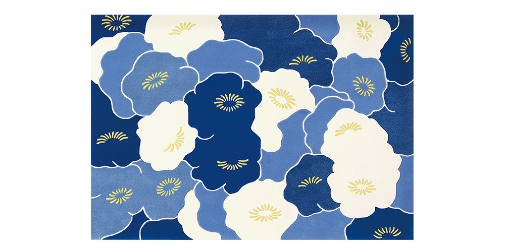 山形緞通 新古典ライン「石楠花」Mサイズ