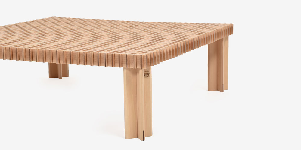 斜めカット画像　センターテーブル「kyoto」