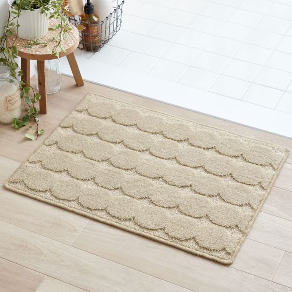 バスマット「フレシカ」ベージュ