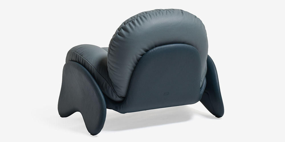 アームチェア「スクワッシュ」の背面