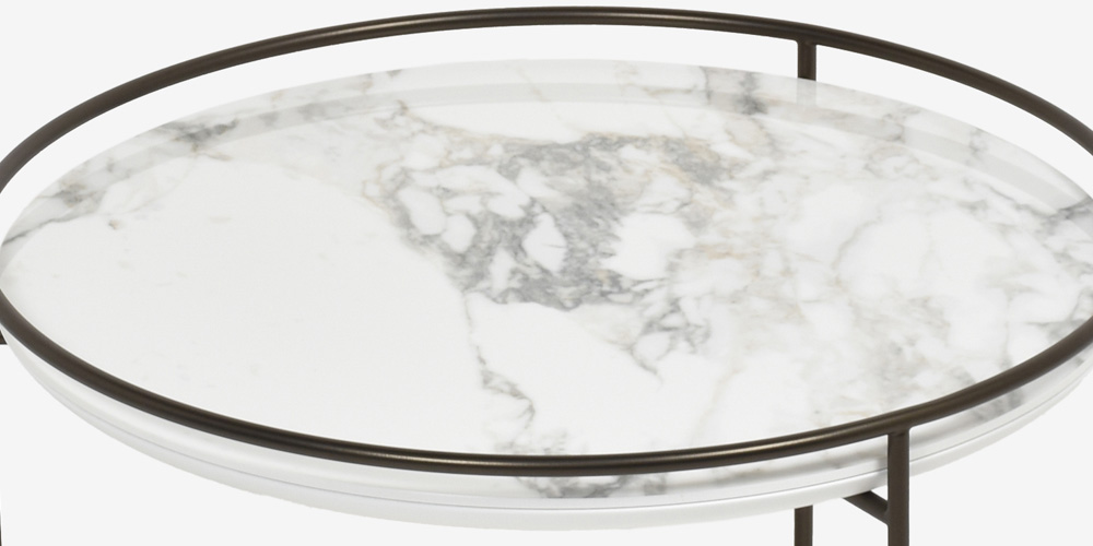 日常使いに最適なセラミック天板　センターテーブル「アトーロ」