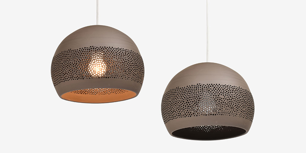 ペンダント「POT-SPONGE RO30CH」の点灯・消灯イメージ