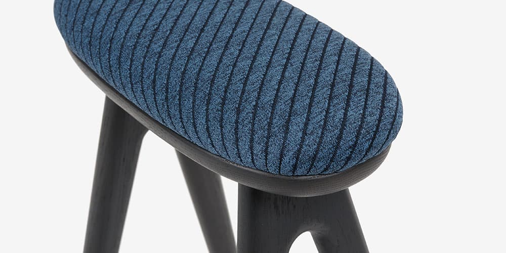 ストライプ柄生地のアップ