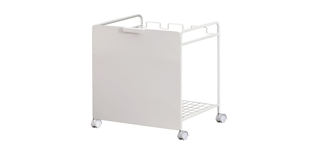 ダストボックスワゴン ゴミ袋仕様 ホワイト