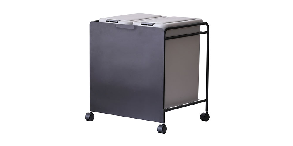 ダストボックスワゴン ゴミ袋仕様 ブラック