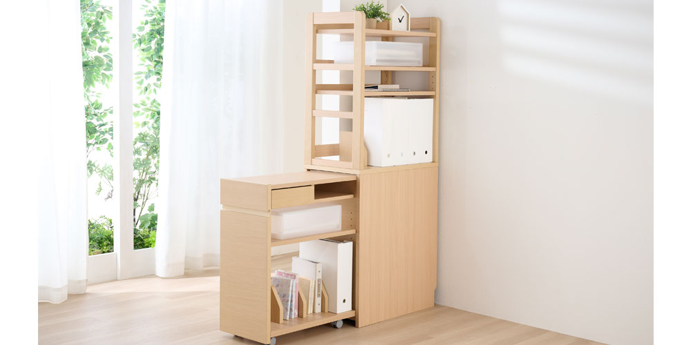 スライドシェルフ「Fit-in DESK」設置イメージ