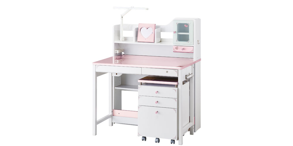 可愛いデザインに高機能を兼ね備えたステップアップデスク「デコプリ」