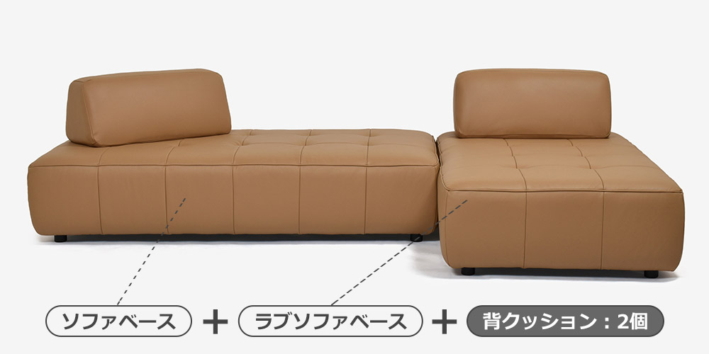 「ボラボラ」ソファ4点セット内容