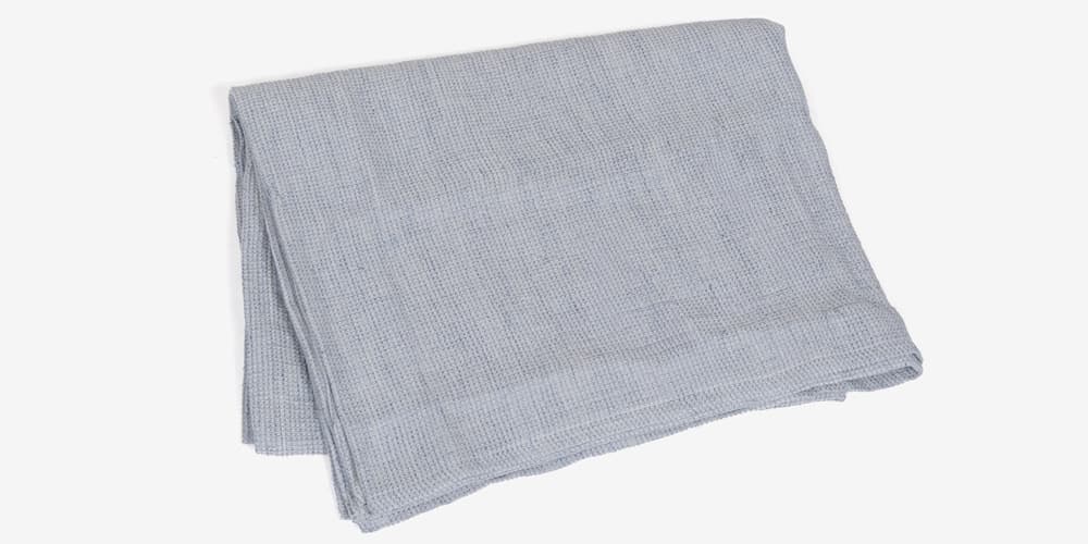 ブランケット「アルテナ」 ダークスカイ　綿50%&times;麻50％