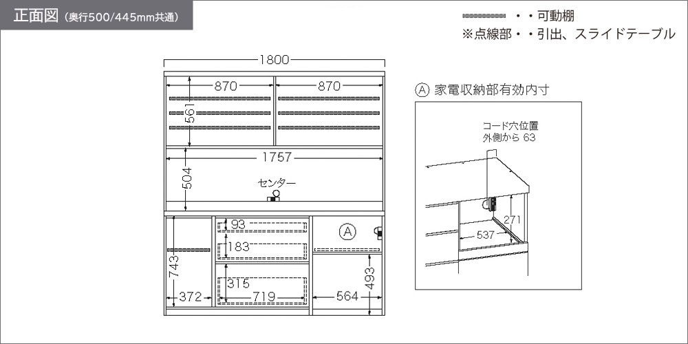 RLH-1802R正面図