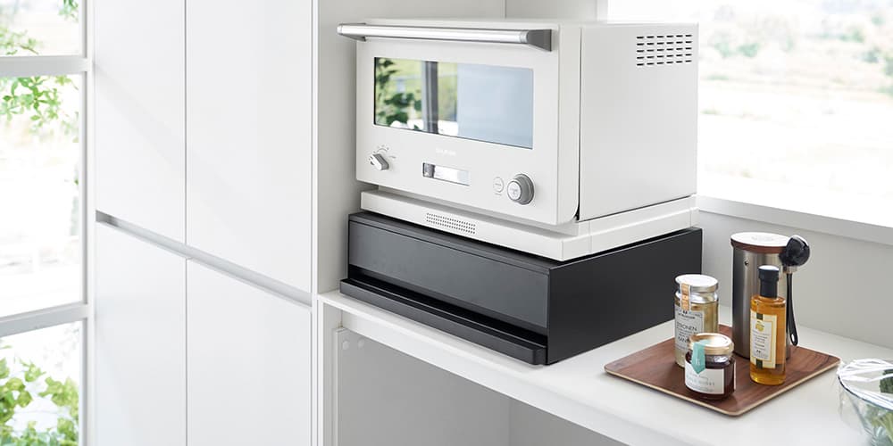 家電下が便利な作業スペースになるスライドテーブル