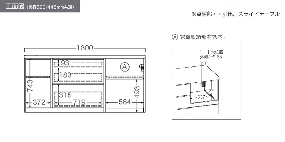 RL-1802R下台正面図