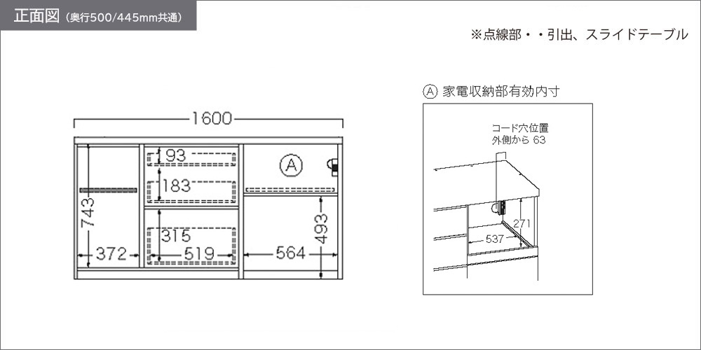 RL-1602R下台正面図