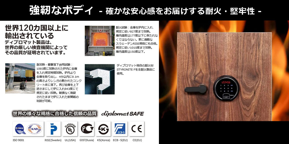 高い耐火性能