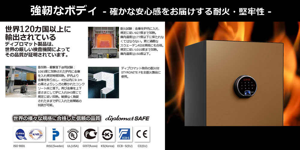 高い耐火性能