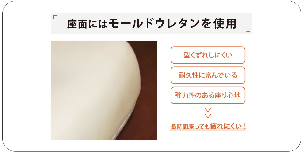 クッションのモールドウレタンのイメージ