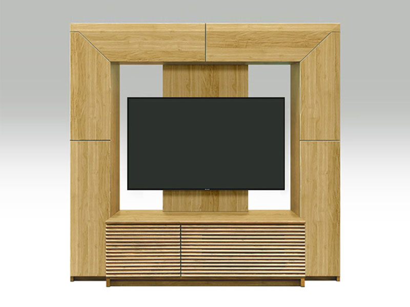 テレビボード「アクロス」ハイタイプ 幅170cm オーク材 ホワイトオーク色